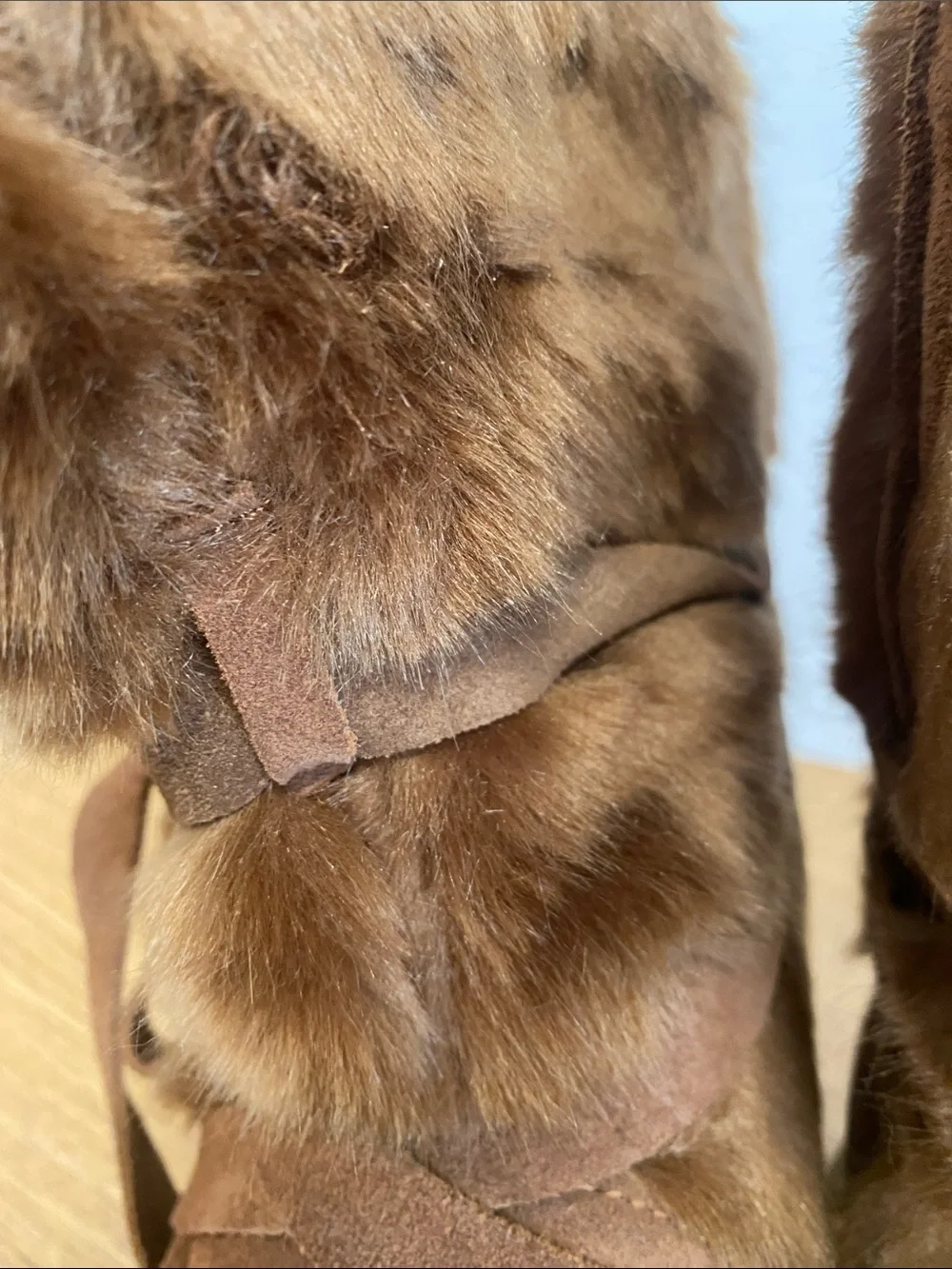 Brown Faux Fur Suede Winter Boot - Women